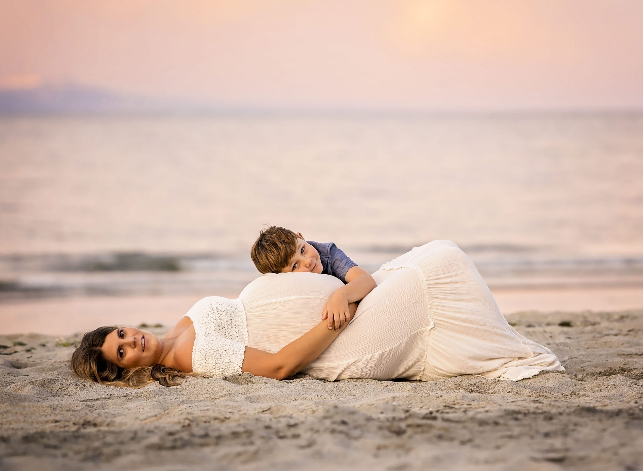 maternity beach session comox valley